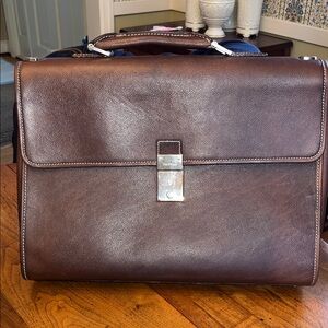 Cole Haan Brown Leather Briefcase